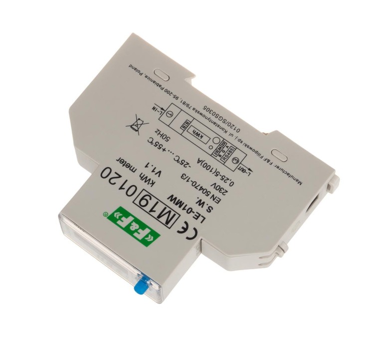 Jednofazowy licznik zużycia energii czynnej, biernej, Modbus RTU, wielotaryfowy LE-01MW F&F