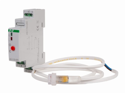Automat zmierzchowy AZ-112-LED z zewnętrzną sondą, przekaźnik InRush16 A (160 A/20 ms) AZ-112-LED F&F