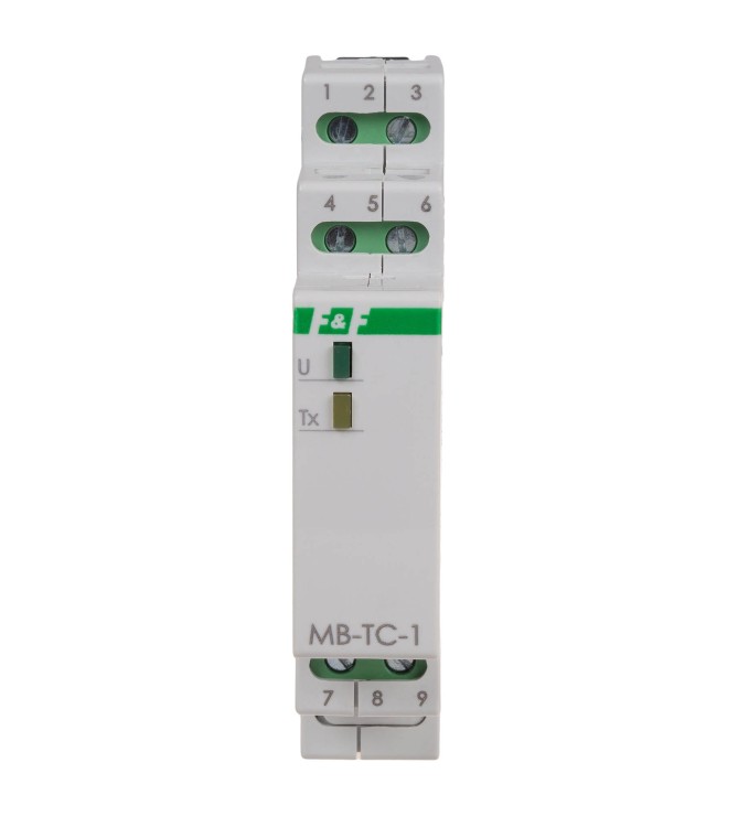 Przetwornik temperatury MAX-MB-TC-1 F&F Do współpracy z termoparami K, J, E, N, T, S, R, B