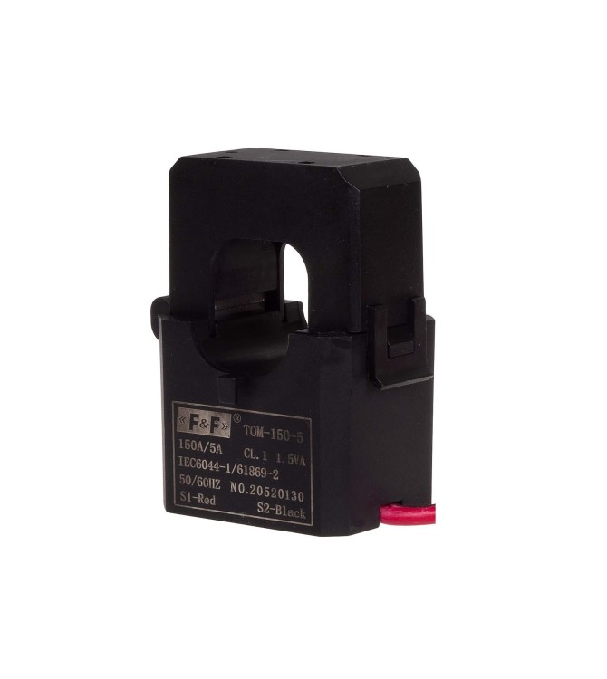 Miniaturowy przekładnik prądowy z otwieranym rdzeniem 150-5A kl.1 TOM-150-5 F&F