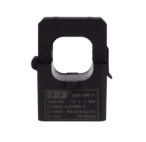 Miniaturowy przekładnik prądowy z otwieranym rdzeniem 400-5A kl.1 TOM-400-5 F&F
