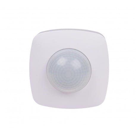 Czujnik ruchu PIR z funkcją obecności, sufitowy, 360°, 10A, 230V, czarny DR-09B F&F