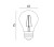 Żarówka dekoracyjna Filament LED FMB 1,3W E27 CB 360 Line KAFMBE271WCB Kobi 3000K dedykowana do girlandy girland ogrodowych ekonomiczna wewnętrzna i zewnętrzna mała kulka mini globe wymienna barwa ciepła ciepłobiała