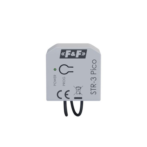 Miniaturowy sterownik rolet do napędów 230 V AC STR-3-Pico F&F