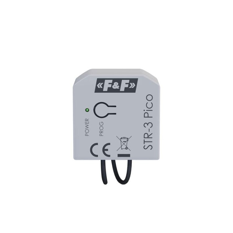 Miniaturowy sterownik rolet do napędów 230 V AC STR-3-Pico F&F