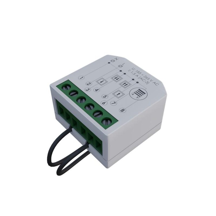 Miniaturowy sterownik rolet do napędów 230 V AC STR-3-Pico F&F