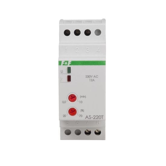 Automat schodowy 230V AC z ostrzeganiem i przeciwblokadą do LED AS-220T F&F
