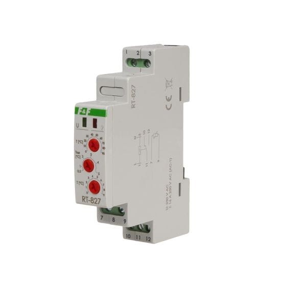 Regulator temperatury - zakres 0 do 99st.C, I=16A, 1moduł RT-827 F&F
