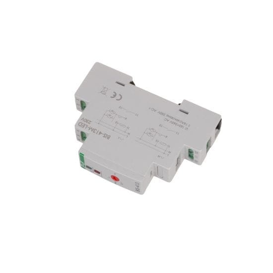 Przekaźnik bistabilny z wyłącznikiem czasowym z pamięcią na szynę DIN, 160A/20ms BIS-413M-LED F&F