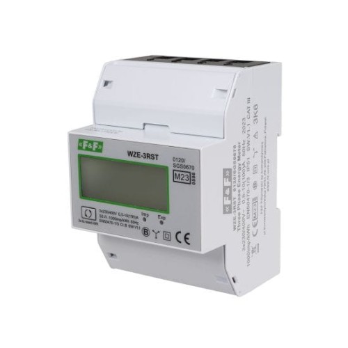 Trójfazowy licznik zużycia energii 80A, z funkcją RESET WZE-3RST F&F