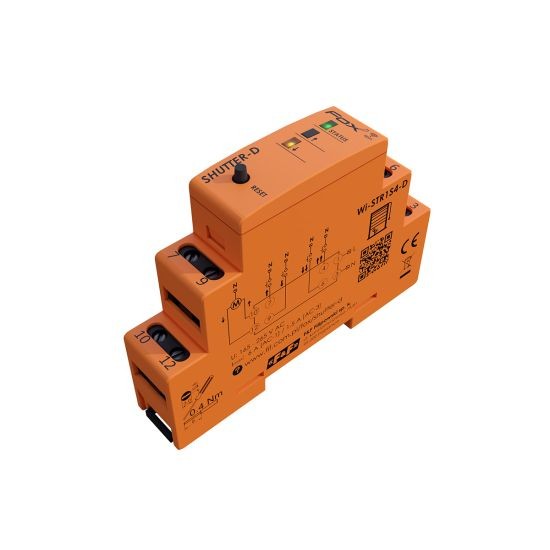 SHUTTER-D Sterownik do rolet WI-FI na szynę DIN, 230 V, obciążalność do 320 W WI-STR1S4-D F&F FOX