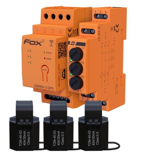 Zestaw WI-MEF-3-OPTI-40A Wi-Fi + zabezpieczenie LK-BZ-3 WI-MEF-3-OPTI-40SET F&F FOX