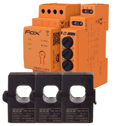 Zestaw WI-MEF-3-OPTI-100A Wi-Fi + zabezpieczenie LK-BZ-3 WI-MEF-3-OPTI-100SET F&F FOX