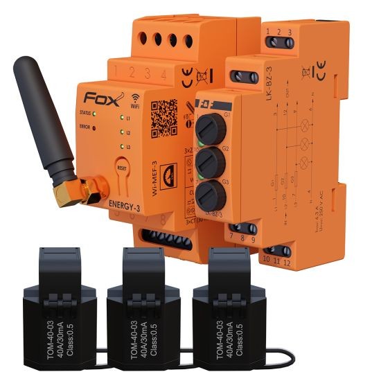 Zestaw WI-MEF-3-40A Wi-Fi + zabezpieczenie LK-BZ-3 WI-MEF-3-40SET F&F FOX