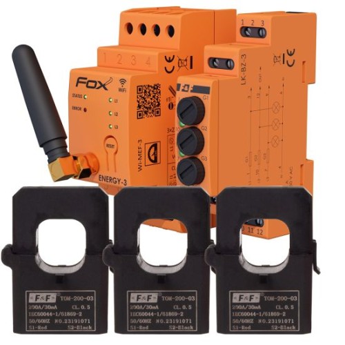 Zestaw WI-MEF-3-200A Wi-Fi + zabezpieczenie LK-BZ-3 WI-MEF-3-200SET F&F FOX