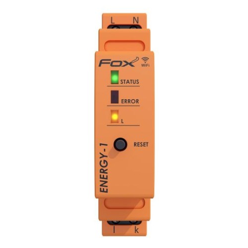 Monitor energii elektrycznej JEDNOFAZOWY, WI-FI, FOX ENERGY 1, WI-MEF-1 40A WI-MEF-1-40 F&F FOX