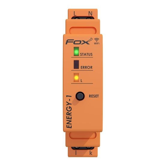 Monitor energii elektrycznej JEDNOFAZOWY, WI-FI, FOX ENERGY 1, WI-MEF-1 40A WI-MEF-1-40 F&F FOX