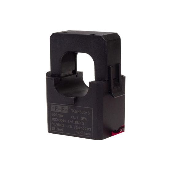 Miniaturowy przekładnik prądowy z otwieranym rdzeniem 500-5A kl.1 TOM-500-5 F&F