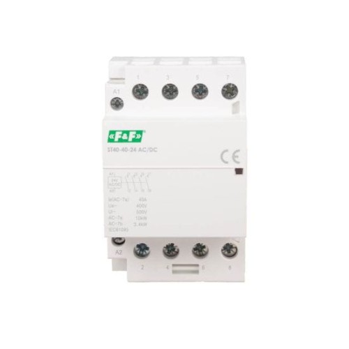 Stycznik 40A, 24 V ACDC, styki 4NO ST40-40-24ACDC F&F