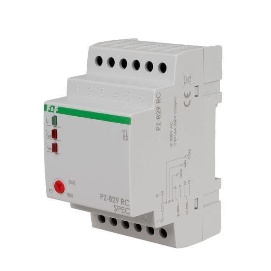 Przekaźnik kontroli poziomu wody deszczowej dwu stanowy PZ-829RC-WD F&F