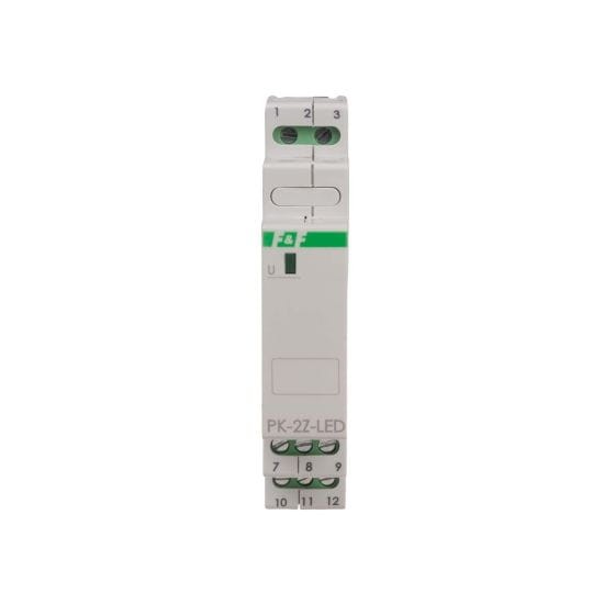 Przekaźnik elektromagnetyczny PK-1P 24 V, styk 2 x NO 16 A, Inrush 120A/20ms PK-2Z-LED-24V F&F