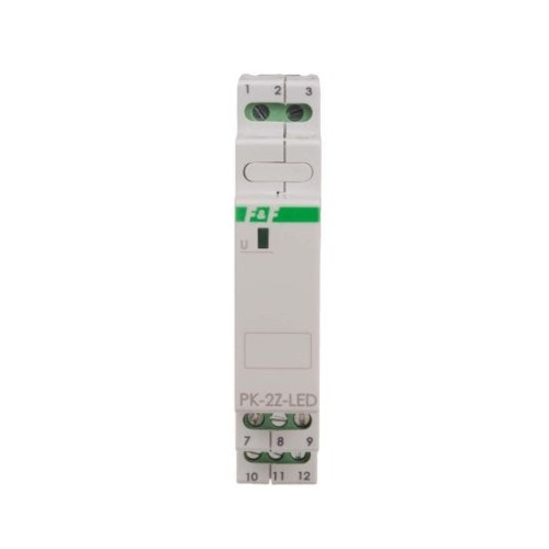 Przekaźnik elektromagnetyczny PK-1P 230 V, styk2 x NO 16 A, Inrush 120A/20ms PK-2Z-LED-230V F&F