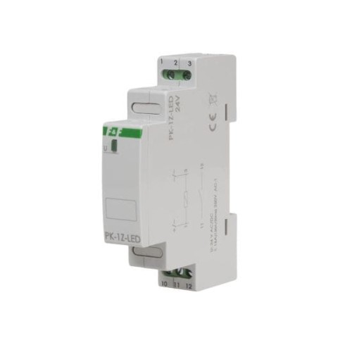 Przekaźnik elektromagnetyczny PK-1Z-LED-24V, styk 1 x NO 16 A, Inrush 120A/20ms PK-1Z-LED-24V F&F