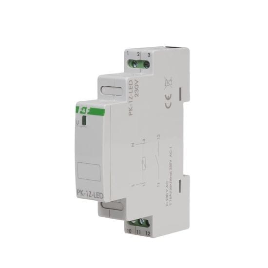 Przekaźnik elektromagnetyczny PK-1P 230 V, styk 1 x NO 16 A, Inrush 120A/20ms PK-1Z-LED-230V F&F
