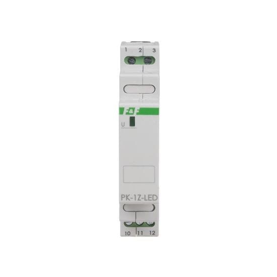 Przekaźnik elektromagnetyczny PK-1P 230 V, styk 1 x NO 16 A, Inrush 120A/20ms PK-1Z-LED-230V F&F
