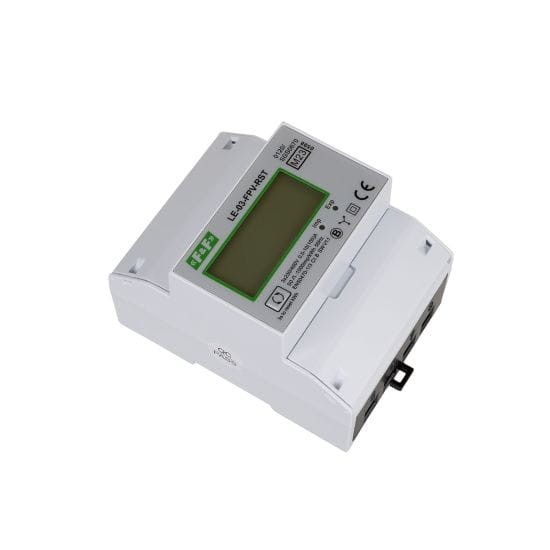 Trójfazowy licznik zużycia energii 100A, MID, dwukierunkowy z funkcją RESET LE-03-FPV-RST F&F