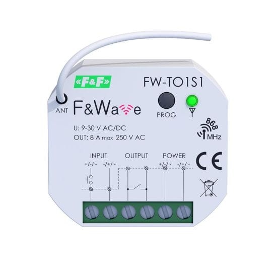 Radiowy jednokanałowy sterownik do bram i furtek FW-TO1S1 F&F