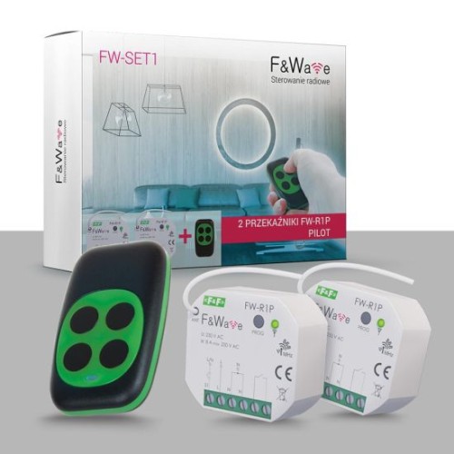 Zaprogramowany zestaw 2x FW-R1P + FW-KEY FW-SET1 F&F