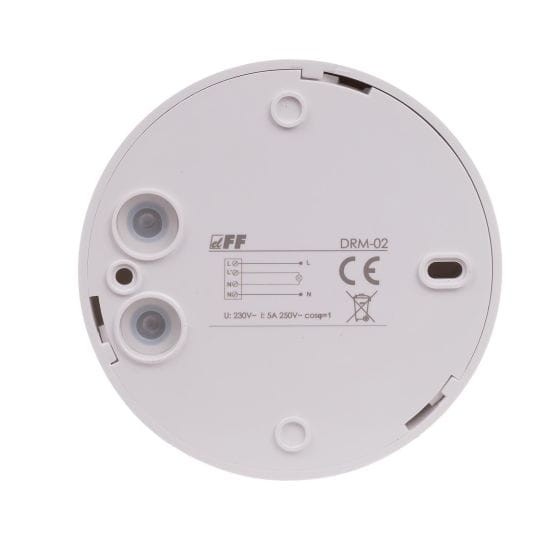Mikrofalowy czujnik ruchu z funkcją czujnika obecności, montaż na suficie 24V DRM-02-24V F&F