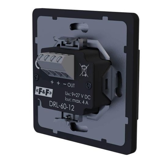 Laserowy czujnik odległości DRL-60-12, do puszki ø60 czujnik ruchu do sterownia oświetleniem na schodach i korytarzach DRL-60-12 F&F