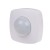 Czujnik ruchu PIR z funkcją obecności, sufitowy, 360°, 10A, 12÷24 V AC/DC, biały DR-09-24V F&F