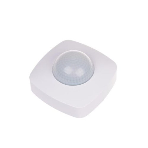 Czujnik ruchu PIR z funkcją obecności, sufitowy, 360°, 10A, 12÷24 V AC/DC, biały DR-09-24V F&F