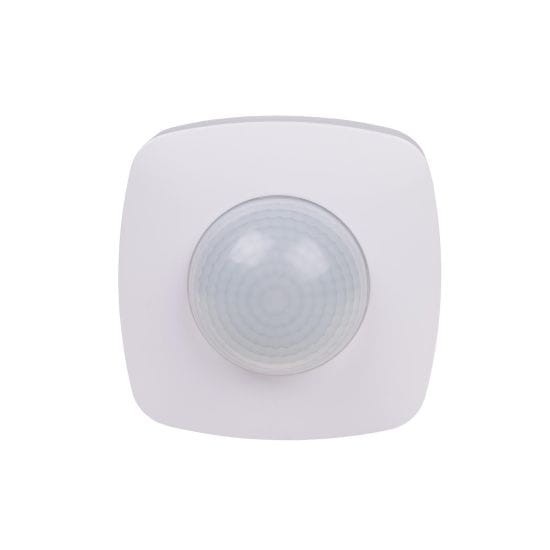 Czujnik ruchu PIR z funkcją obecności, sufitowy, 360°, 10A, 12÷24 V AC/DC, biały DR-09-24V F&F