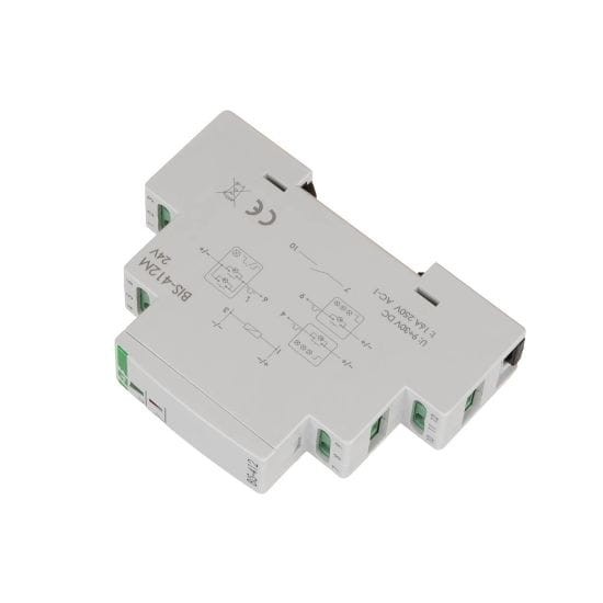 Przekaźnik bistabilny grupowy z pamięcią, na szynę DIN, 24V BIS-412M-24V F&F
