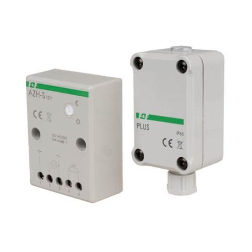 Automat zmierzchowy z zewnętrzną sondą hermetyczną AZ-PLUS; 12V AZH-S-PLUS-12V F&F