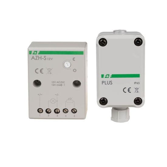 Automat zmierzchowy z zewnętrzną sondą hermetyczną AZ-PLUS; 12V AZH-S-PLUS-12V F&F