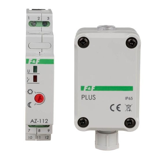 Automat zmierzchowy z zewnętrzną sondą hermetyczną AZ-PLUS; 24V AZ-112-PLUS-24V F&F