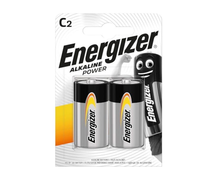 Bateria alkaliczna Energizer Alkaline Power AP LR14 LR14/C C2 C-LR14 LR-14 C R14 1,5V 2 sztuki blister baterie alkaliczne
