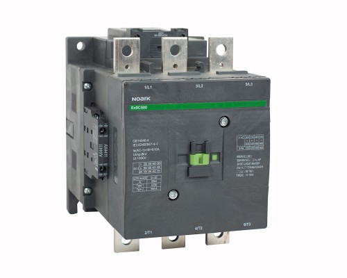 Stycznik, 3-bieg., 500A AC-3, nap. cewki 230V AC/DC, 2NO+2NC wbudowane styki pomocnicze Ex9C500 22 3P 230V AC/DC 106303 Noark przemysłowy