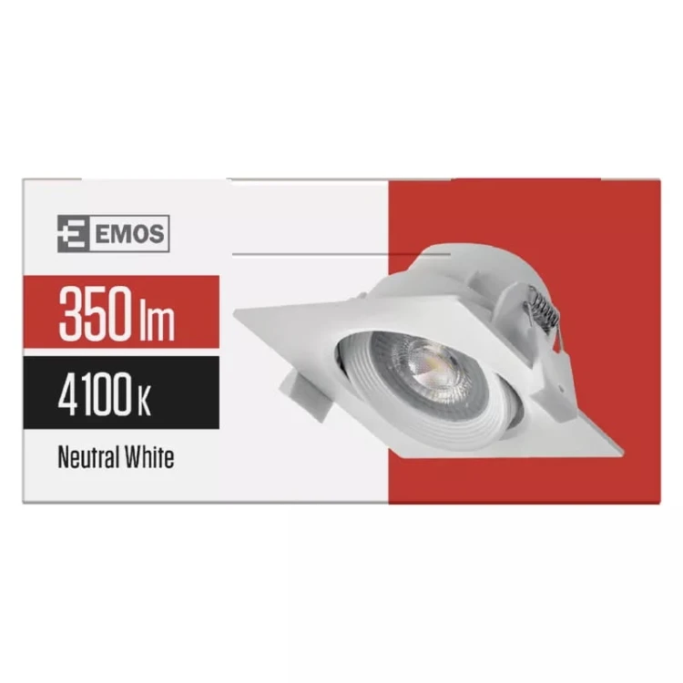 Oczko sufitowe LED kwadratowe 5W MONI LED D 03861 Struhm Ideus 3000K/4300K/6500K wpuszczane do zabudowy sufitu podwieszanego lampa oprawa ciepła dzienna neutralna zimna biel biały
