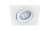 Oczko sufitowe LED kwadratowe 5W MONI LED D 03230 Struhm Ideus 3000K wpuszczane do zabudowy sufitu podwieszanego lampa oprawa ciepła biel biały