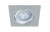 Oczko sufitowe LED kwadratowe 5W MONI LED D 03860 Struhm Ideus 4000K SILVER wpuszczane do zabudowy sufitu podwieszanego lampa oprawa neutralna biel srebrny szary