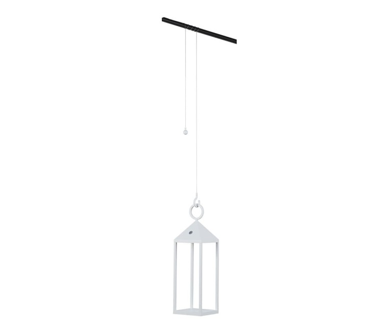 Lampa ogrodowa tarasowa Przenośna Latarenka Zewnętrzna Nowoczesna PICNIC LED white 8178 NOWODVORSKI Lighting IP54 aluminium metalowa na taras balkon do ogrodu jednostronna oświetlenie zewnętrzne wewnętrzne z akumulatorem i ładowarką biała