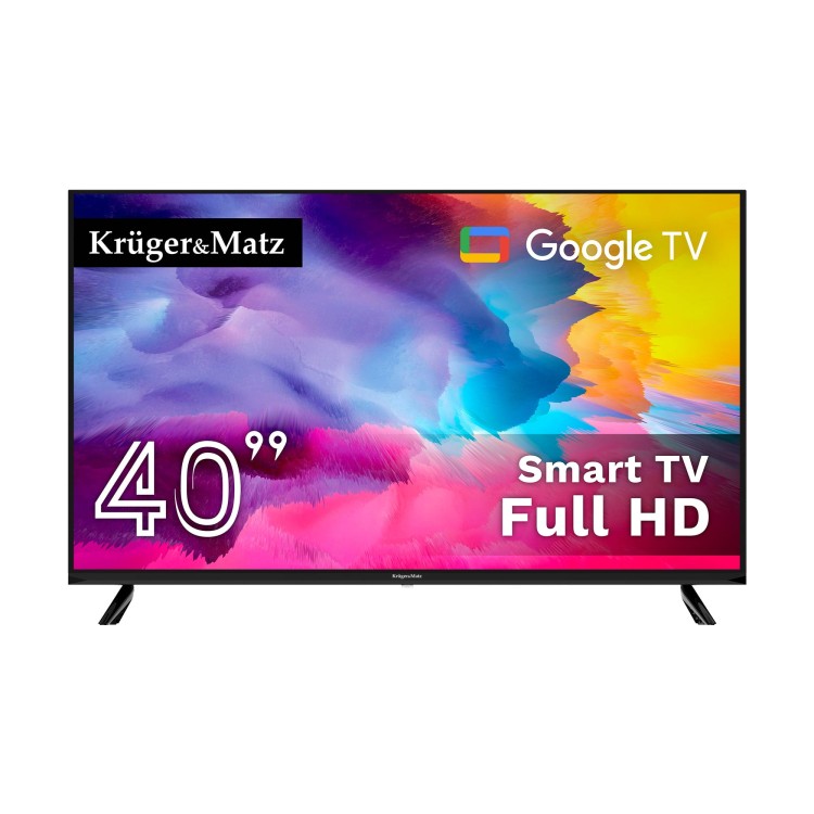 Telewizor Kruger&Matz 40" FHD Google TV  DVB-T2/T/C  H.265  HEVC KM0240FHD-SA