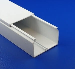 Kanał PCV 90x60 KU9060/2m Elmark 2m KU9060 biały elektroinstalacyjny korytko listwa kanał kablowy