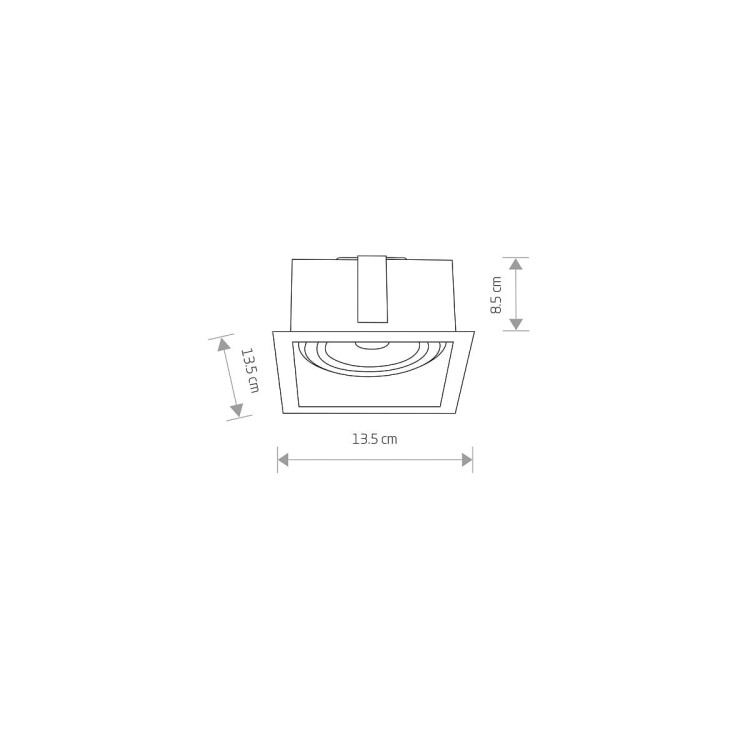 Lampa sufitowa podtynkowa punktowa MOD WHITE I 9417 NOWODVORSKI Lighting GU10 ES111 Downlight oświetleniowa nowoczesna sufitowa metal czarna do regipsu pojedyncza Inspiracje Premium